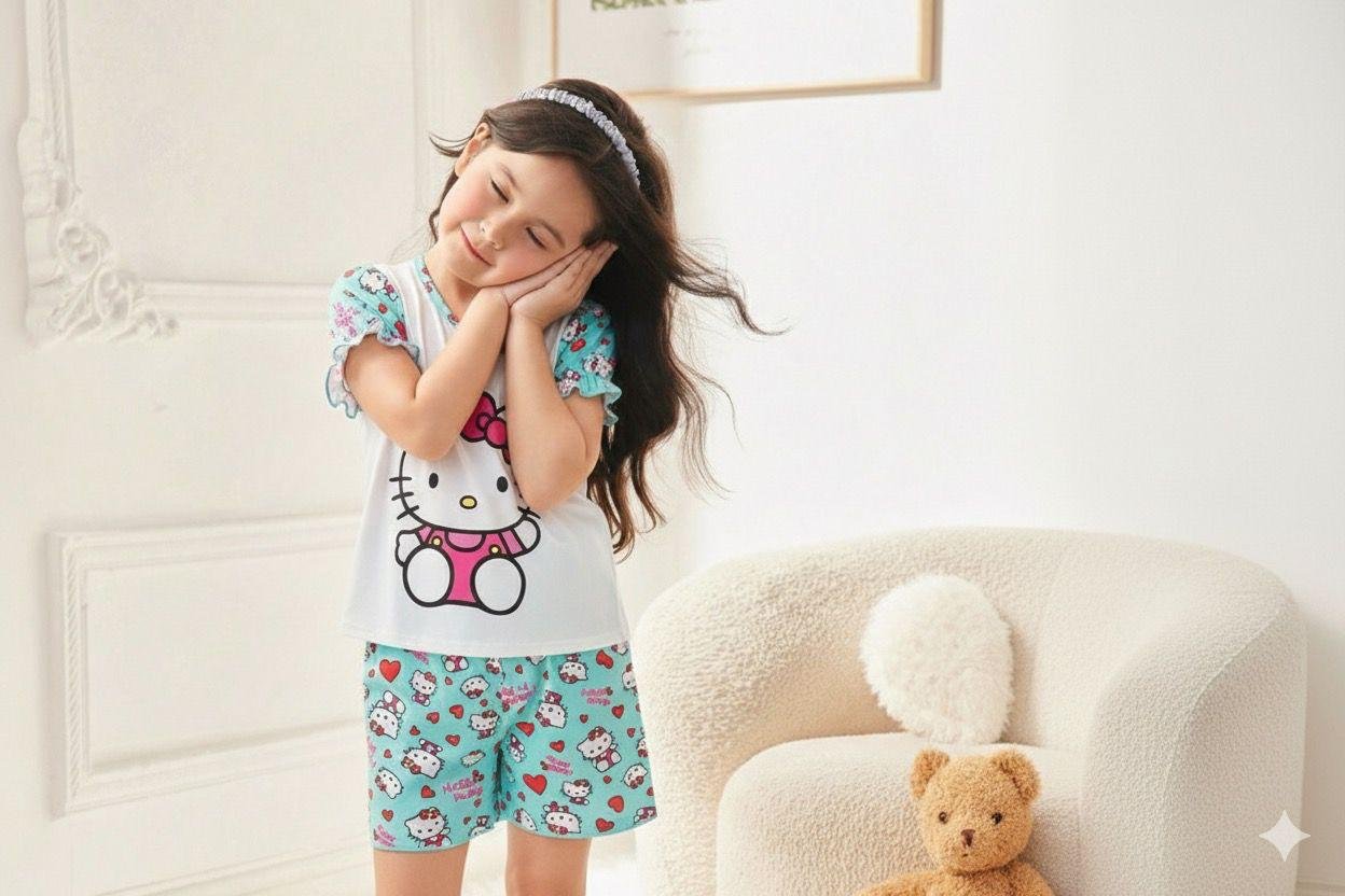 Pijama Short Turquesa