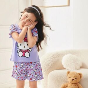 Pijama Short Lila