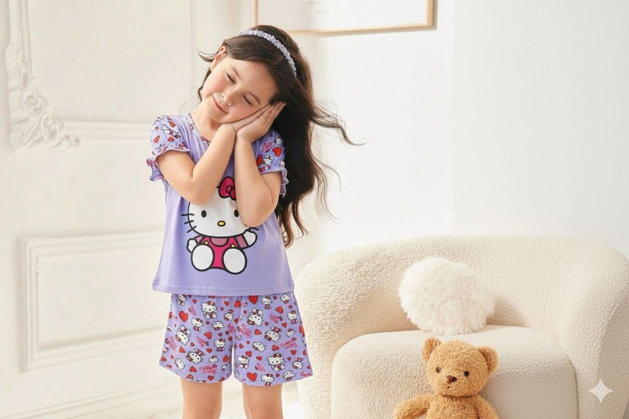 Pijama Short Lila